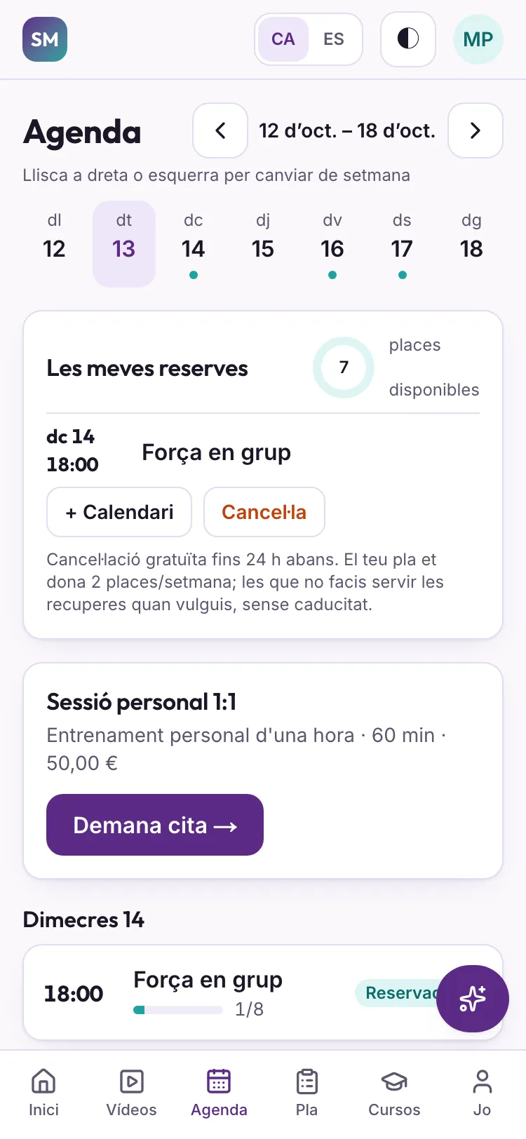 Agenda de la setmana